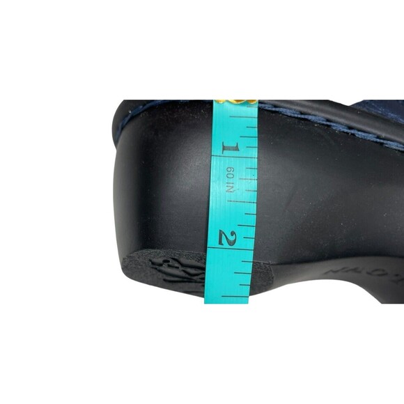 Naot Women's Quito Wedge Leather Blue Sandal Strappy Sz 8.5 - Picture 7 of 7